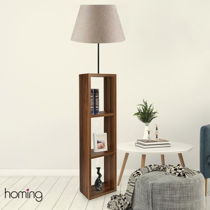 AYD 1xE27/40W/230V brun/grå gulvlampe