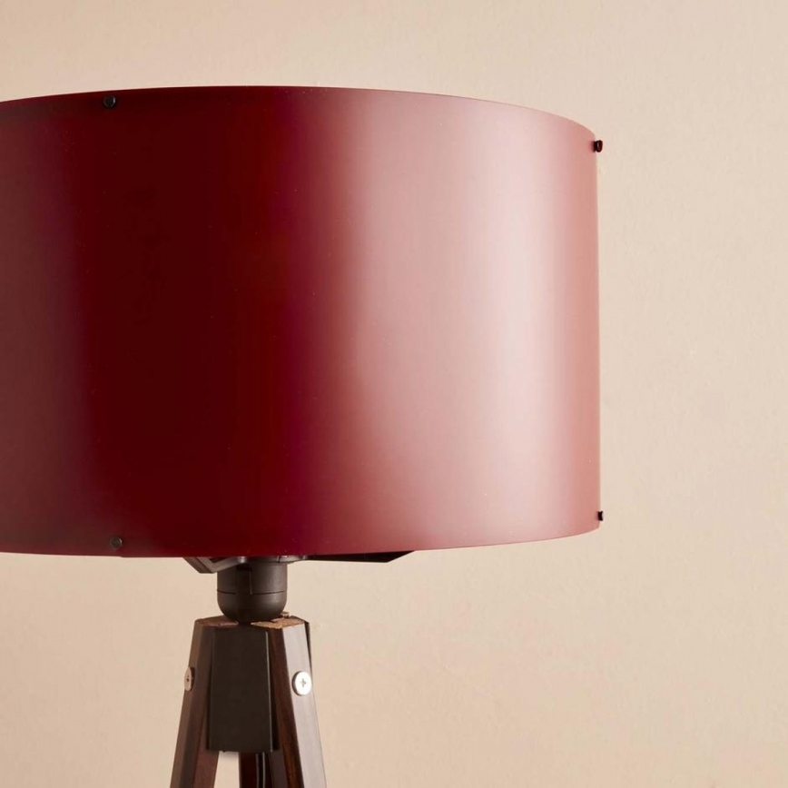 AYD 1xE27/40W/230V brun/rød gulvlampe