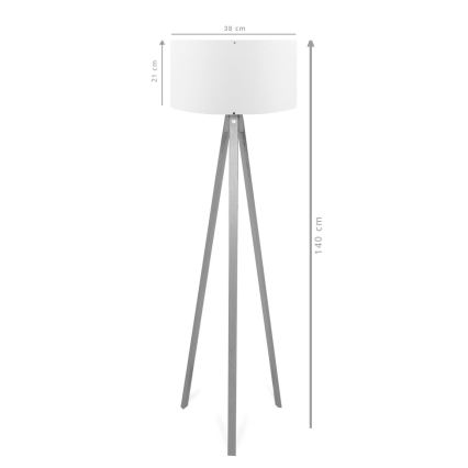 AYD 1xE27/40W/230V brun stålampa