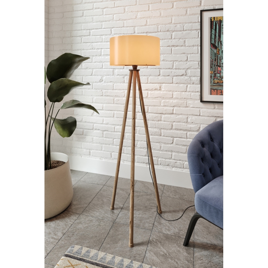 AYD 1xE27/40W/230V brun stålampe