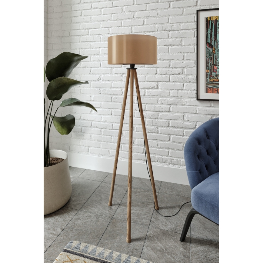 AYD 1xE27/40W/230V brun stålampe
