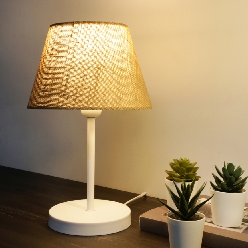 AYD Bordlampe 1xE27/40W/230V brun/hvid
