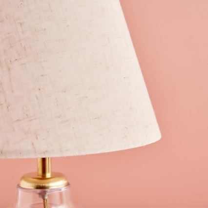 AYD Bordlampe 1xE27/40W/230V Creme/Transparent