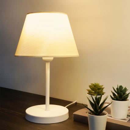 AYD Bordlampe 1xE27/40W/230V hvid