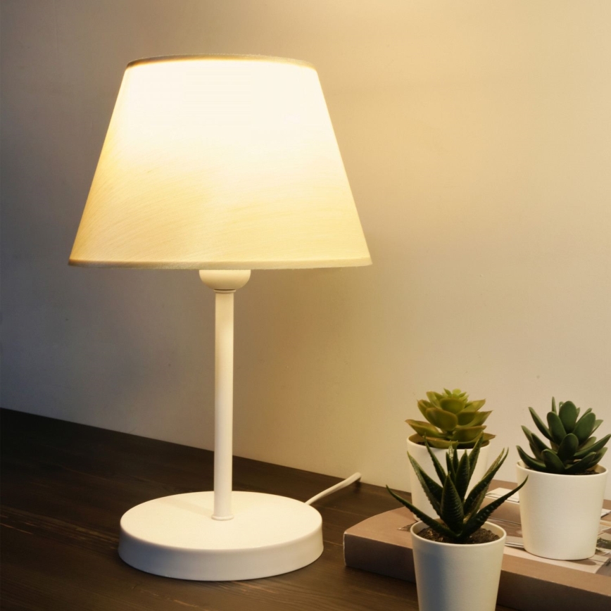 AYD Bordlampe 1xE27/40W/230V hvid