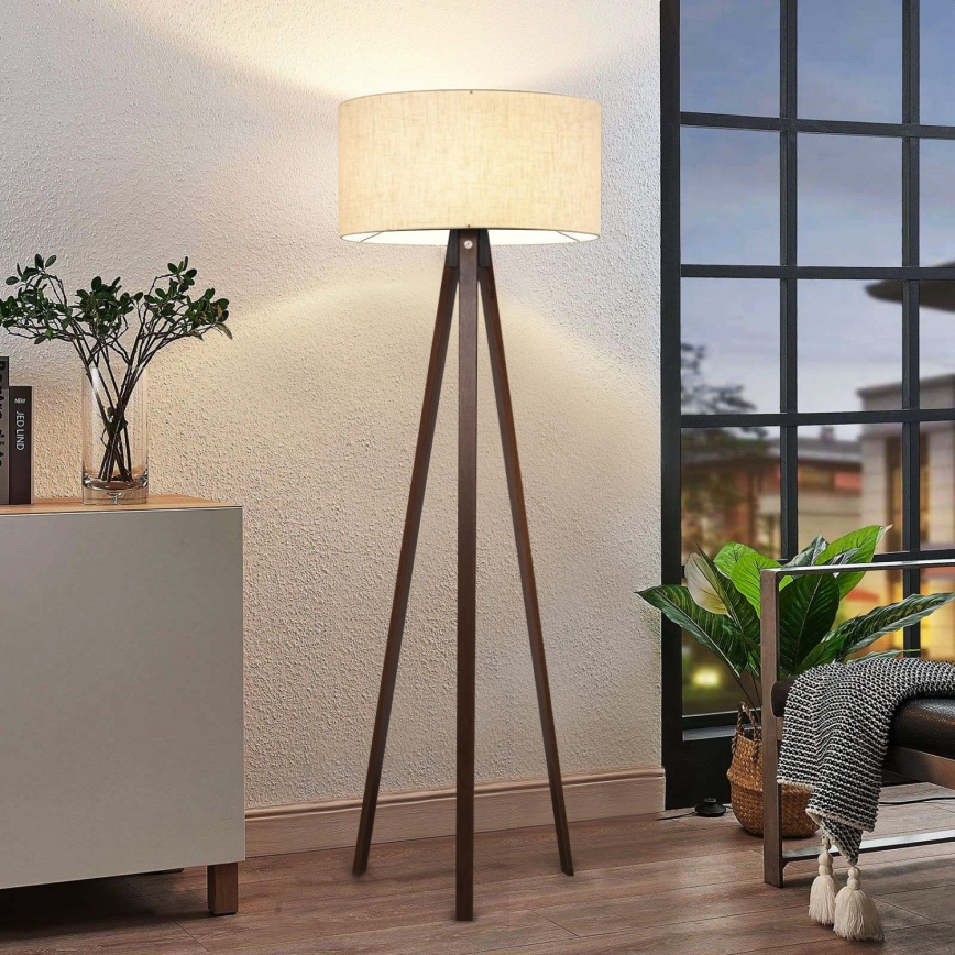 AYD Gulv lampe 1xE27/40W/230V Beige/Brun