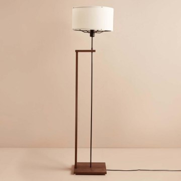 AYD Gulvlampe 1xE27/40W/230V Brun/Hvid