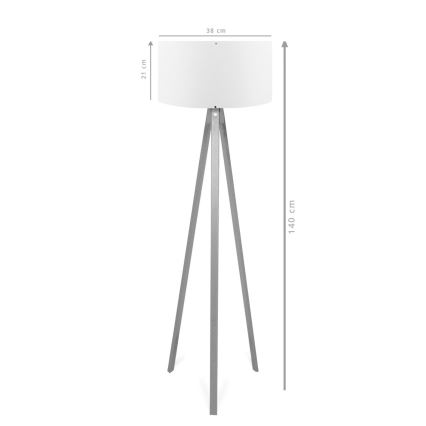 AYD Gulvlampe 1xE27/40W/230V Brun/Rød