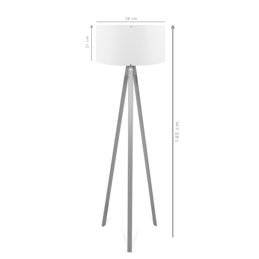 AYD Gulvlampe 1xE27/40W/230V Brun/Rød