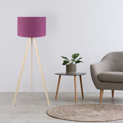 AYD Gulvlampe 1xE27/40W/230V Lilla/Beige
