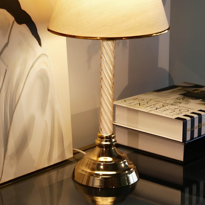 AYD skrivebordslampe 1xE27/40W/230V beige/guld