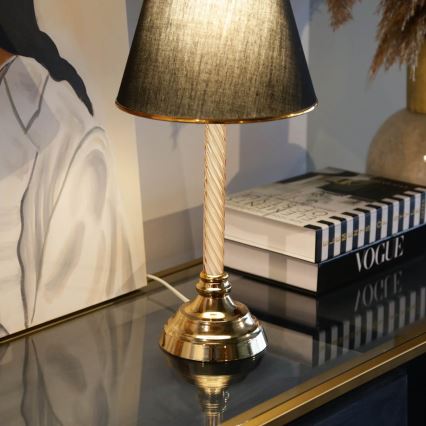 AYD skrivebordslampe 1xE27/40W/230V sort/guld