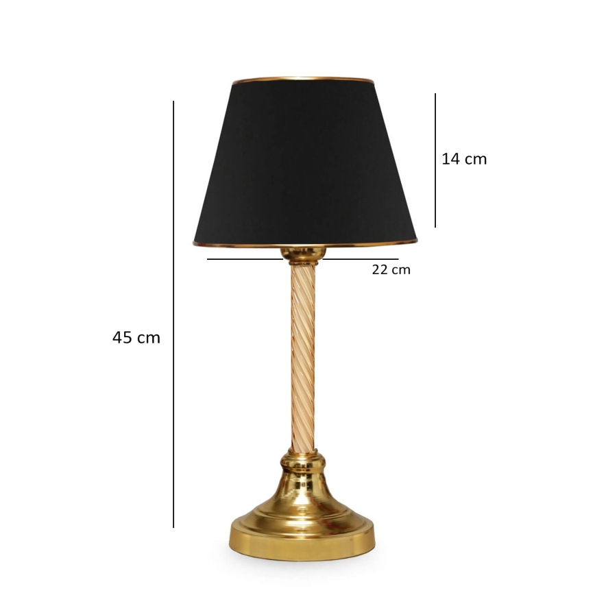 AYD skrivebordslampe 1xE27/40W/230V sort/guld