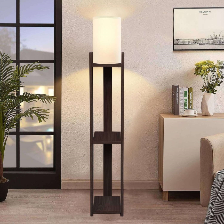AYD Stående lampe 1xE27/40W/230V brun/creme
