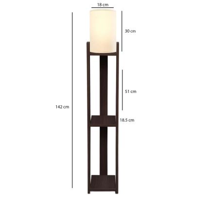 AYD Stående lampe 1xE27/40W/230V brun/creme