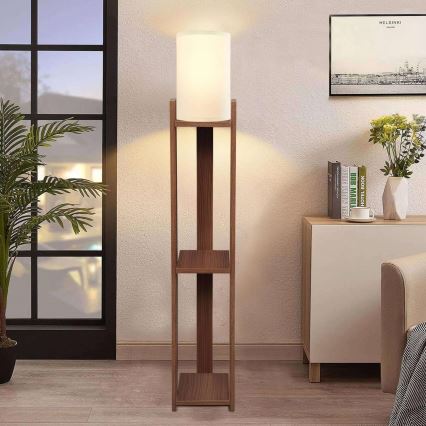 AYD Stående lampe 1xE27/40W/230V brun/creme