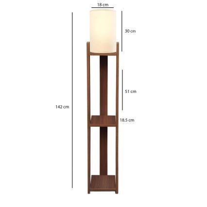 AYD Stående lampe 1xE27/40W/230V brun/creme