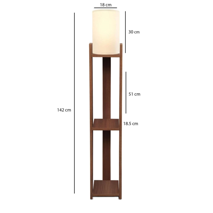 AYD Stående lampe 1xE27/40W/230V brun/creme