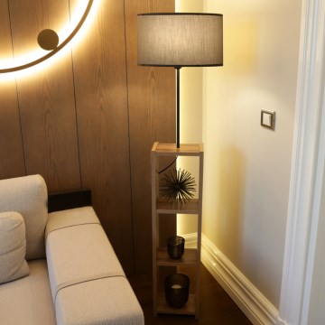 AYD Stående lampe 1xE27/40W/230V brun/grå