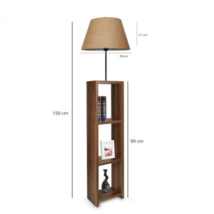 AYD Stående lampe 1xE27/40W/230V brun
