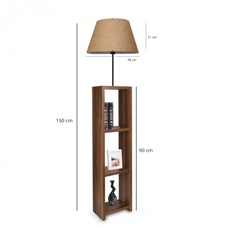 AYD Stående lampe 1xE27/40W/230V brun