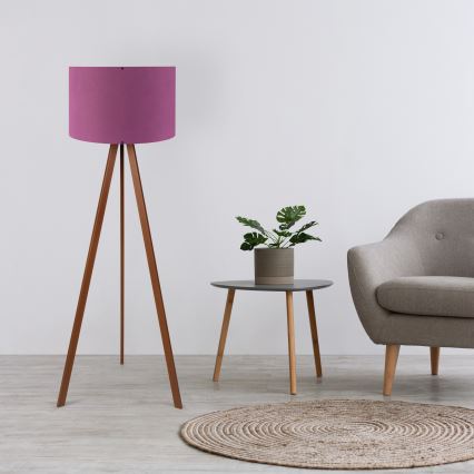 AYD Stående lampe 1xE27/40W/230V Lilla/Brun