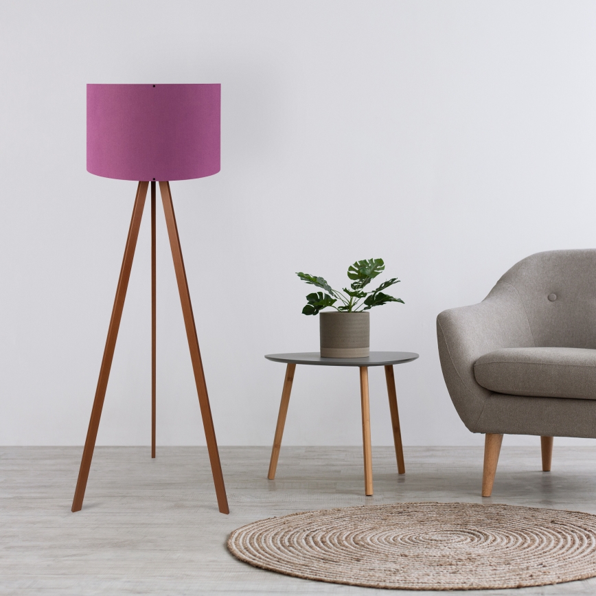 AYD Stående lampe 1xE27/40W/230V Lilla/Brun