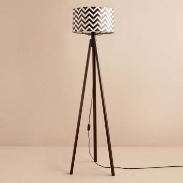 AYD Stående Lampen 1xE27/40W/230V Brun/Sort/Hvid