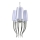 Azzardo AZ0028 - Lysekrone i snor DIABLO 6xE14/11W/230V hvid