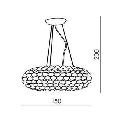 Azzardo AZ0289 - Lysekrone i snor ACRYLIO 6xT5/40W/230V