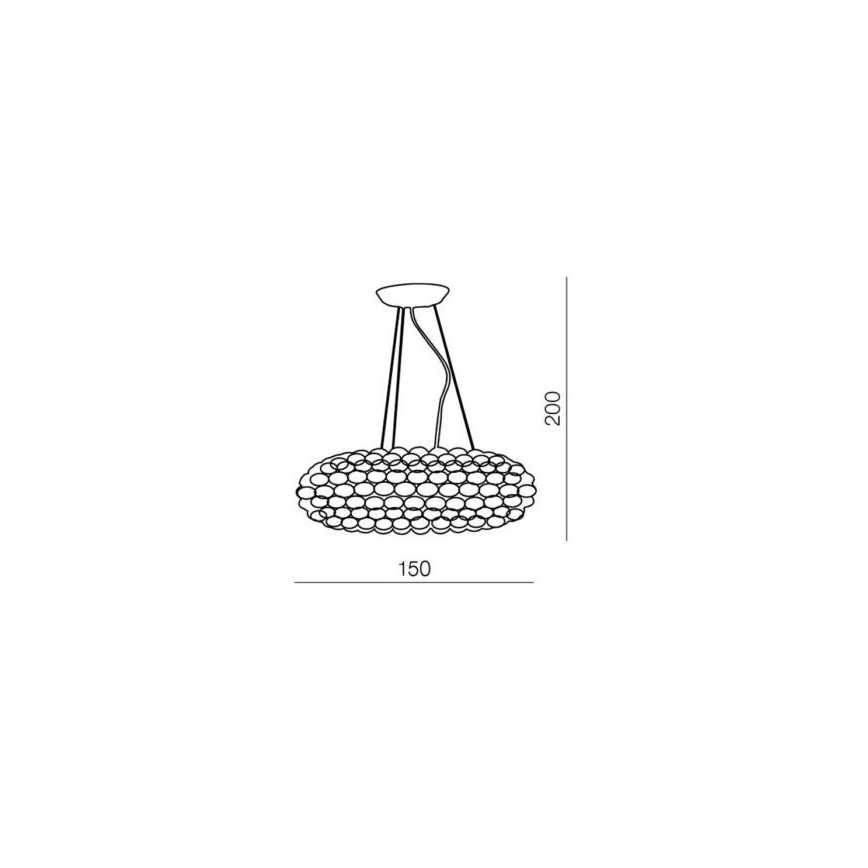 Azzardo AZ0289 - Lysekrone i snor ACRYLIO 6xT5/40W/230V