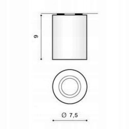 Azzardo AZ1054 - Loftlampe BORIS 1xGU10/50W/230V