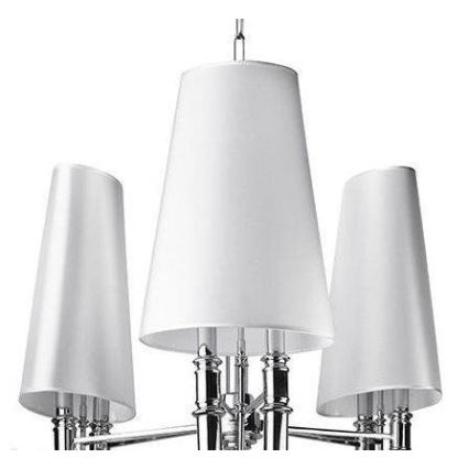 Azzardo AZ1232 - Lysekrone i kæde DIABLO 6xE14/11W/230V hvid
