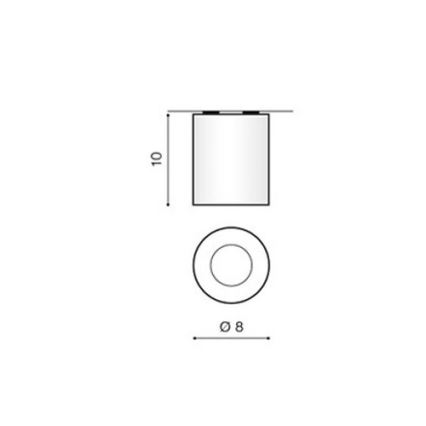 Azzardo AZ1360 - Udendørs loftslys ARO 1xGU10/50W/230V IP54