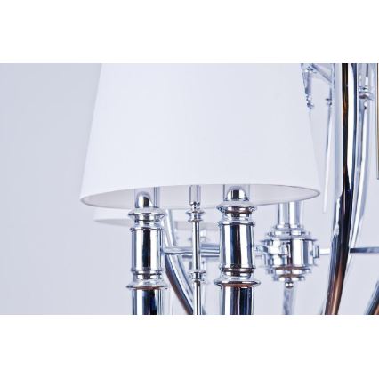 Azzardo AZ1389 - Lysekrone DIABLO 12xE14/11W/230V hvid