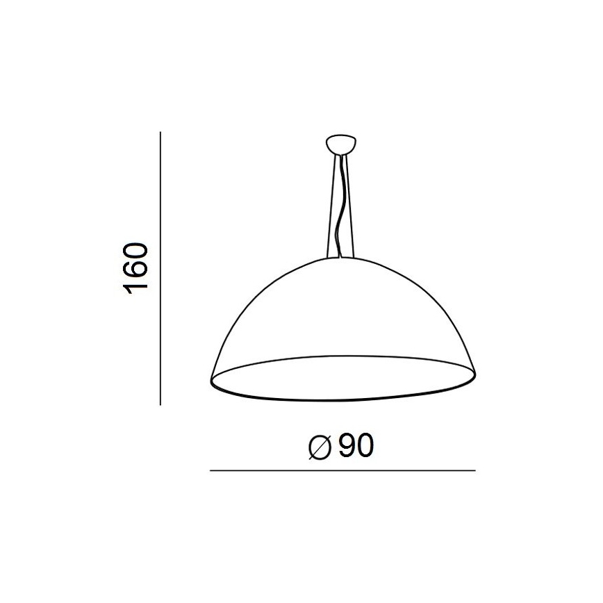 Azzardo AZ1402 - Lysekrone i snor MAGMA 4xE27/60W/230V