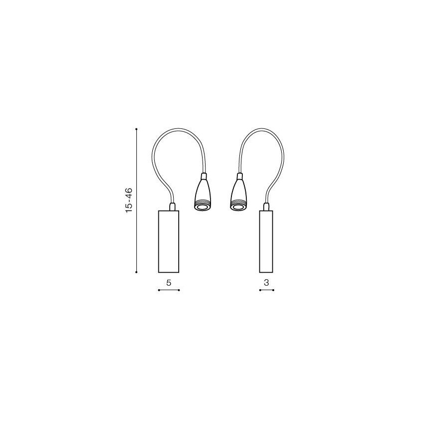 Azzardo AZ1548 - LED vægspot til badeværelse VERONICA LED/3W/230V IP44