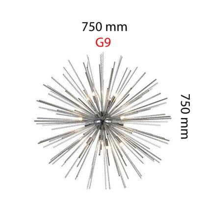Azzardo AZ2119 - Design-lampeskærm til pendel G9 diameter 750mm