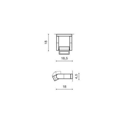 Azzardo AZ2132 - Udendørs LED væglampe FRAME LED/8W/230V IP54