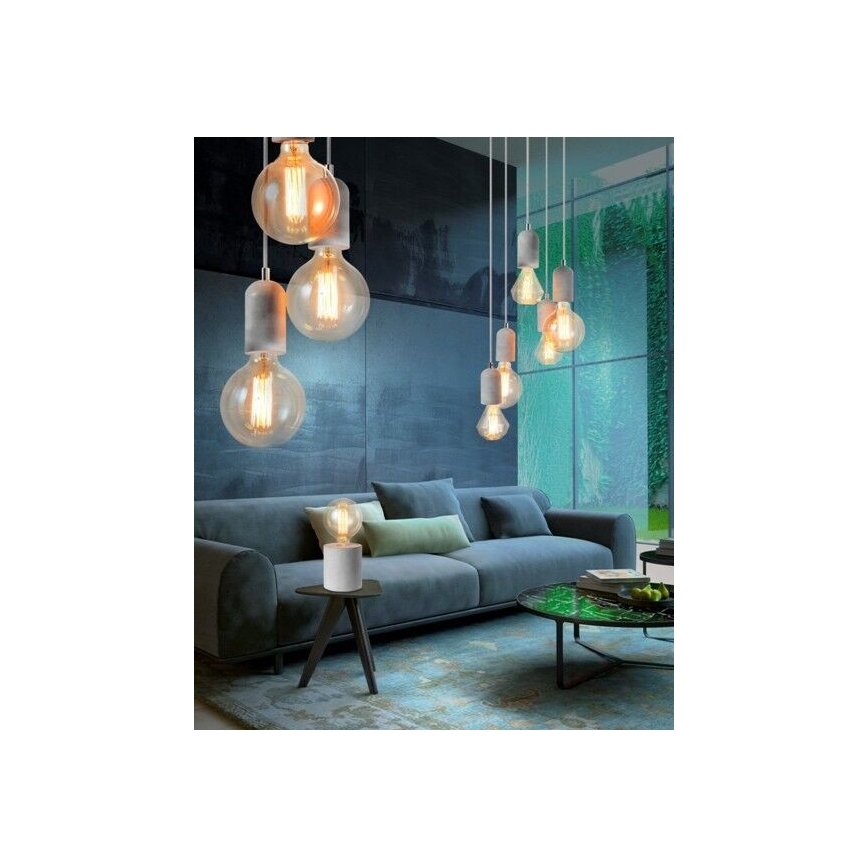 Azzardo AZ2385 - Lysekrone i en snor VOLTA 3xE27/40W/230V