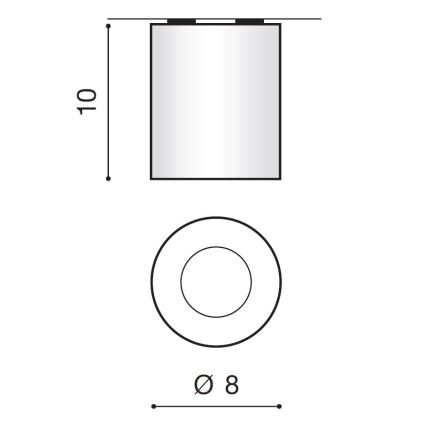 Azzardo AZ2558 - Udendørs loftslys ARO 1xGU10/50W/230V IP54