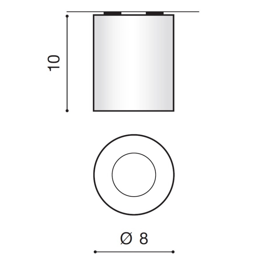 Azzardo AZ2558 - Udendørs loftslys ARO 1xGU10/50W/230V IP54