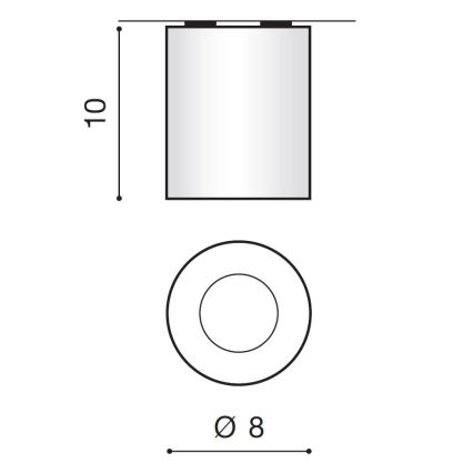 Azzardo AZ2559 - Udendørs loftslys ARO 1xGU10/50W/230V IP54