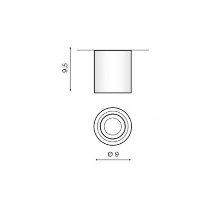 Azzardo AZ2690 - Badeværelses loftslampe BRANT 1xGU10/50W/230V IP44