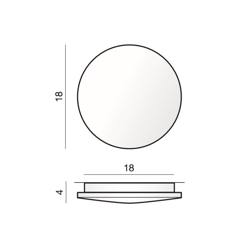 Azzardo AZ2715 - LED loftsbelysning ANCONA 1xLED/12W/230V