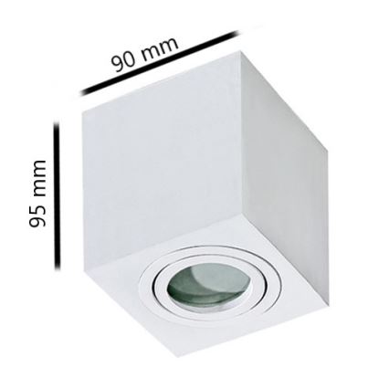 Azzardo AZ2822 - Loftlampe til badeværelse BRANT 1xGU10/50W/230V IP44