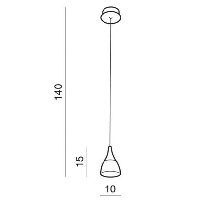 Azzardo AZ2847 - LED-pendel på ledning DALMATIA LED/5W/230V