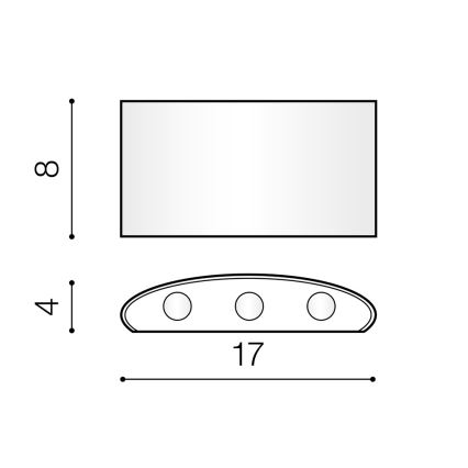 Azzardo AZ3484 - Udendørs LED væglampe GINNA 6xLED/1W/230V IP54