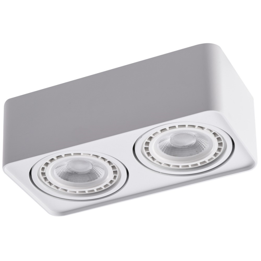 Azzardo AZ4132 - Spotlampe PAOLA 2xGU10-ES111/16W/230V hvid