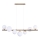 Azzardo AZ4409 - Loftlampe på kabel SYBILLA 7xG9/25W/230V i guld